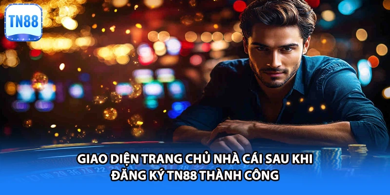 Giao diện trang chủ nhà cái sau khi đăng ký TN88 thành công