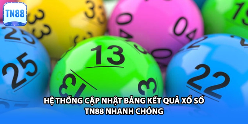 Hệ thống cập nhật bảng kết quả xổ số TN88 nhanh chóng